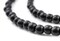 TheBeadChest 6mm Natural Round Wood Beads, Wooden Beads Loose Wood Spacer Beads for DIY Jewelry Making, 4 Sizes (8mm, 10mm, 12mm, 20mm) - Black